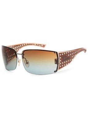 CHRISTIAN DIOR vintage QUADRILLE F  QHQKI brown blue gradient
light brown copper